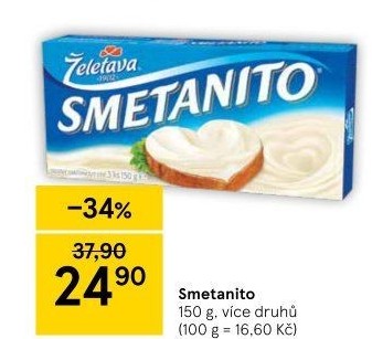 Sýr tavený Smetanito Želetava