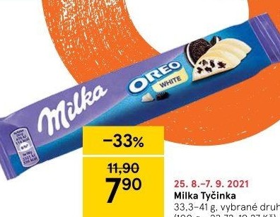 Tyčinka čokoládová Milka