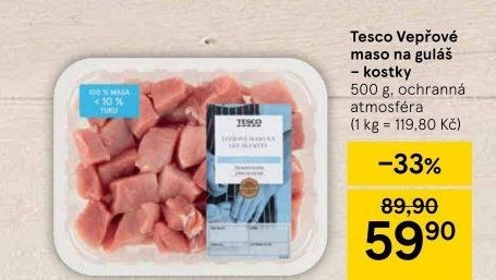Vepřové maso na guláš Tesco