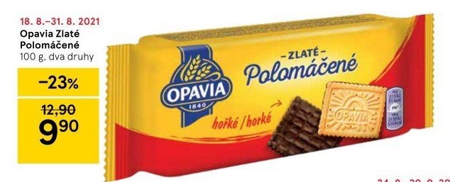 Zlaté polomáčené Opavia
