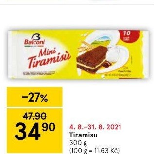 Dezert mini Tiramisu Balconi
