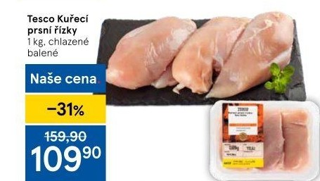 Kuřecí prsní řízky Tesco