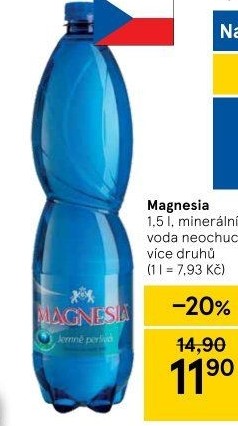 Přírodní voda Magnesia