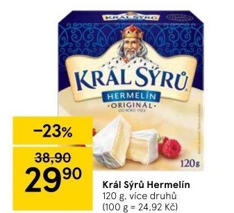Sýr Hermelín Král sýrů