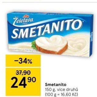 Sýr tavený Smetanito Želetava