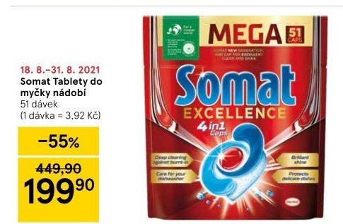 Tablety do myčky Excellence Somat