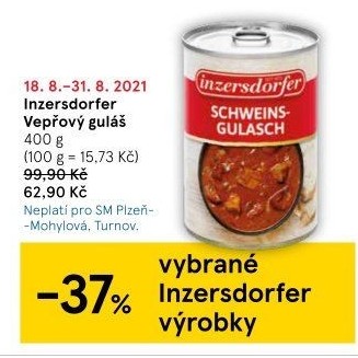 Vepřový guláš Inzersdorfer - konzerva