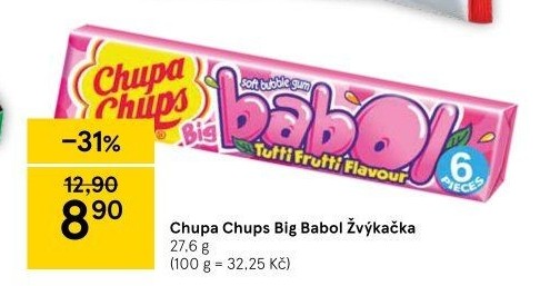 Žvýkačky Big Babol Chupa Chups