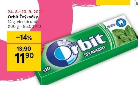 Žvýkačky Orbit