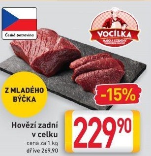 Hovězí zadní Vocílka
