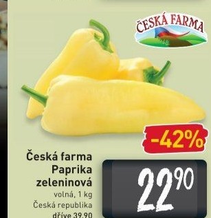 Paprika bílá Česká farma