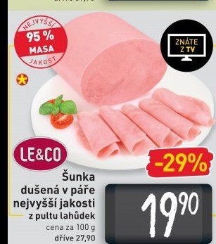 Šunka dušená nejvyšší jakosti LE&amp