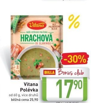 Instantní polévky Vitana