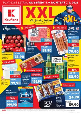 akční leták Kaufland 1.9.2021-7.9.2021