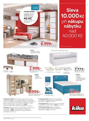 akční leták Kika nábytek 30.8.2021-12.9.2021