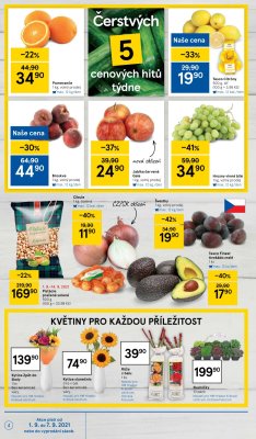 akční leták Tesco 1.9.2021-7.9.2021