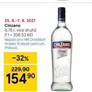 Aperitivy Cinzano