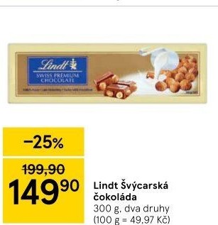 Čokoláda Lindt