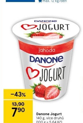 Jogurt ochucený Danone