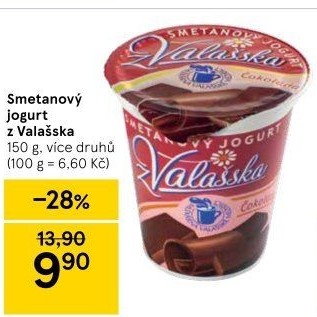 Jogurt smetanový ochucený z Valašska Mlékárna Valašské Meziříčí