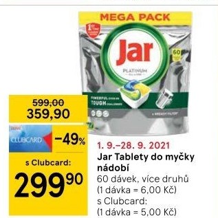 Kapsle do myčky Jar