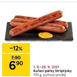 Párky kuřecí striptýzky