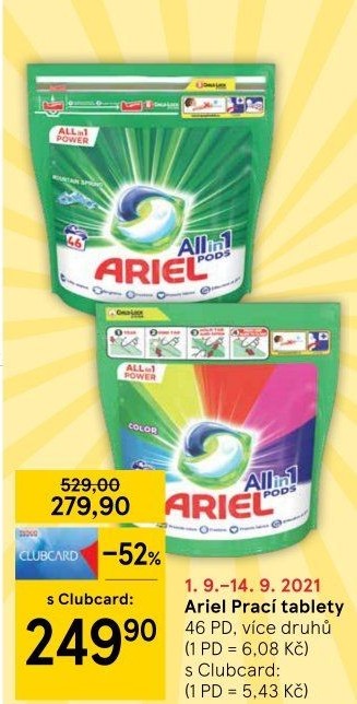 Prací kapsle Ariel