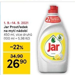 Prostředek na nádobí Jar