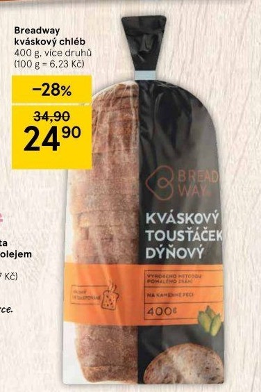 Toustový chléb kváskový Breadway