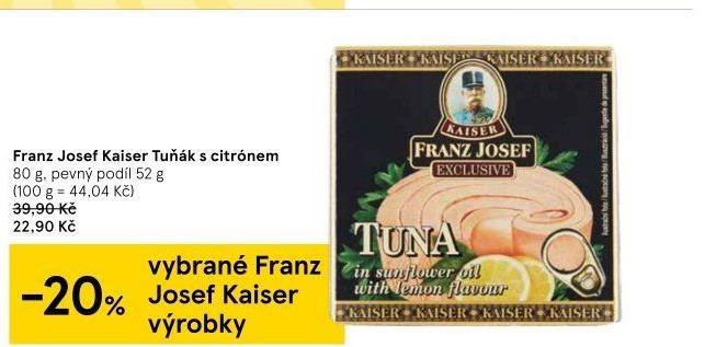 Tuňák v oleji Exclusive Franz Josef Kaiser