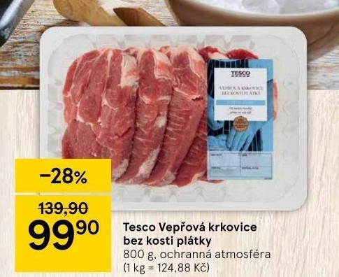 Vepřová krkovice bez kosti Tesco