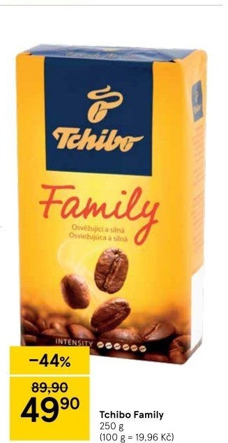 Zrnková káva Tchibo Family