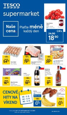 akční leták Tesco 1.9.2021-7.9.2021