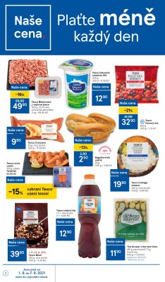 akční leták Tesco 1.9.2021-7.9.2021