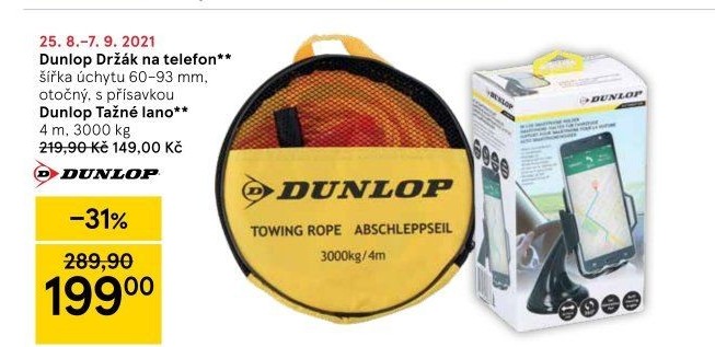 Držák telefonu do auta Dunlop