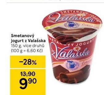 Jogurt smetanový ochucený z Valašska Mlékárna Valašské Meziříčí