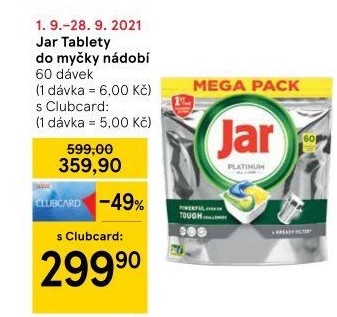 Kapsle do myčky Jar