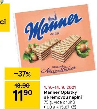 Oplatky Manner