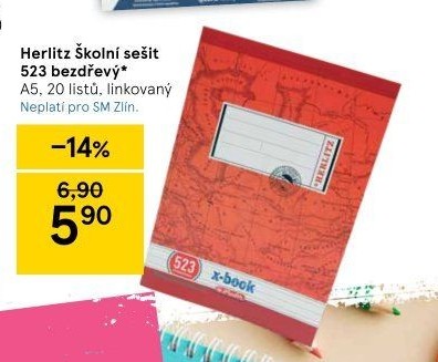 Školní sešit A5 Herlitz