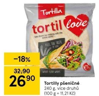 Tortilla pšeničná TortilLOVE