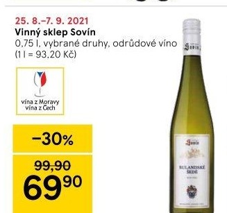 Vína Vinný sklep Sovín