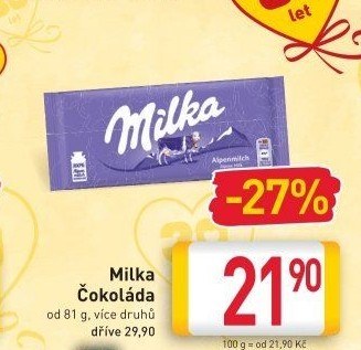 Čokoláda Milka