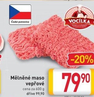 Maso mleté vepřové Vocílka