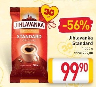 Mletá káva Standard Jihlavanka