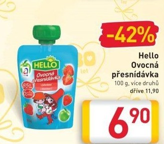 Ovocná kapsička Hello