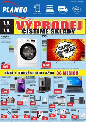akční leták Planeo Elektro 1.9.2021-7.9.2021