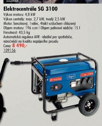 Elektrocentrála Scheppach SG 3100