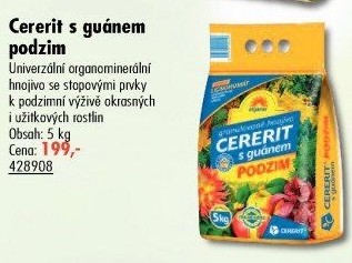 Hnojivo podzimní s guánem Cererit