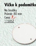 Krycí víčko na instalační krabici