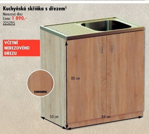 Kuchyňská skříňka s dřezem
